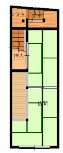 西九条　古川様工事前Ｓ２・２２-平面図(2階)